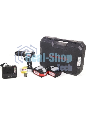 Дрель-шуруповерт ИНТЕРСКОЛ DAU-13/36V 50, 36 В, 2 Ач, 50 Нм, бесщеточный, ударный