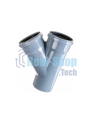 Тройник канализационный (полипропилен) 110x110/45град.