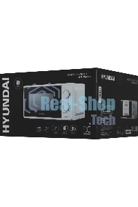 Микроволновая печь Hyundai HYM-M2097 белый, 20 л, 700 Вт, переключатели - поворотный механизм