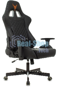 Кресло игровое Knight ARMOR черный, ромбик, эко.кожа, с подголовником, крестовина металл