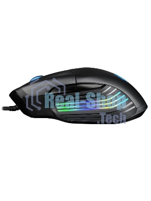 Мышь проводная Jet.A Panteon PS120 черный, 6200 dpi, USB, кнопки - 8