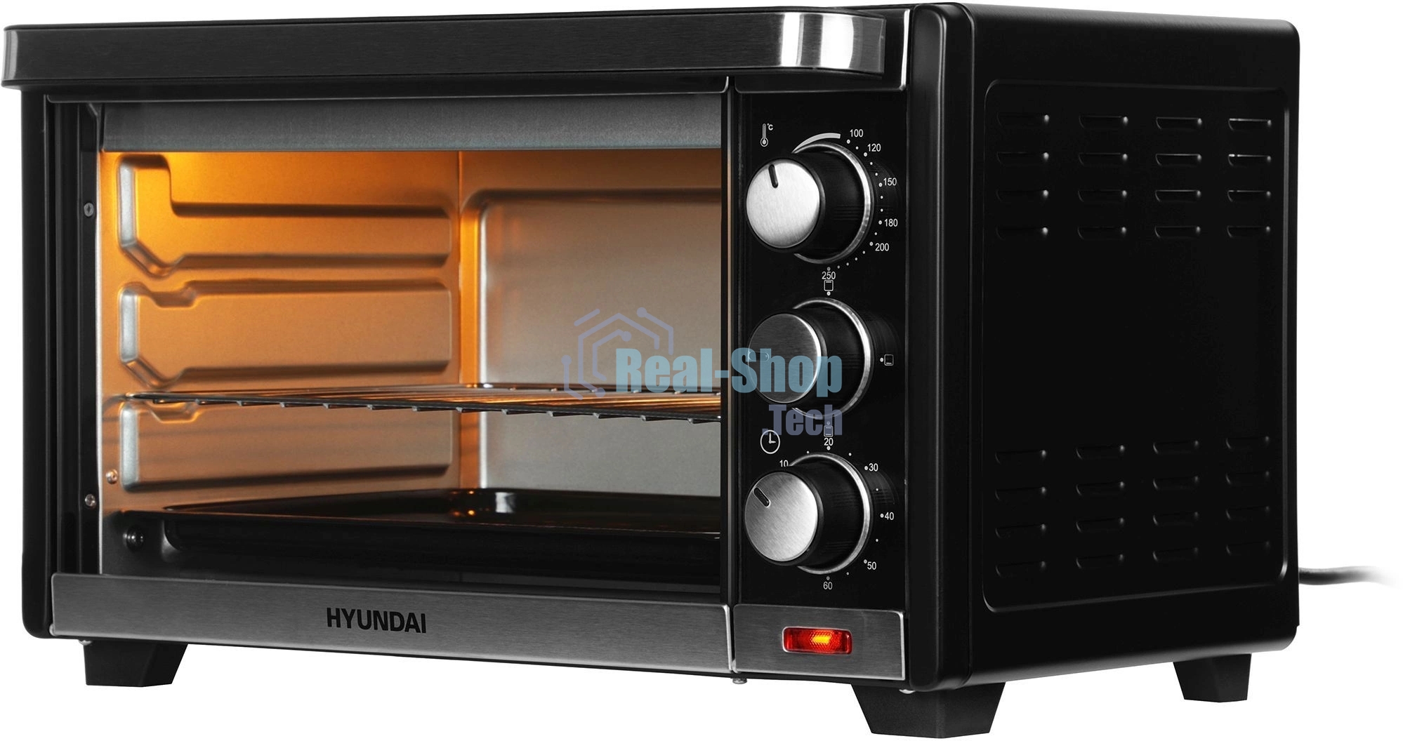 Мини-печь Hyundai MIO-HY091 20л. 1380Вт черный