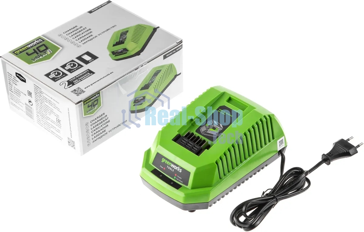 Снегоуборщик аккумуляторный GreenWorks GD40SSK4, 40V, 30 см, бесщеточный, с 1хАКБ 4 А.ч и ЗУ 2600807UB