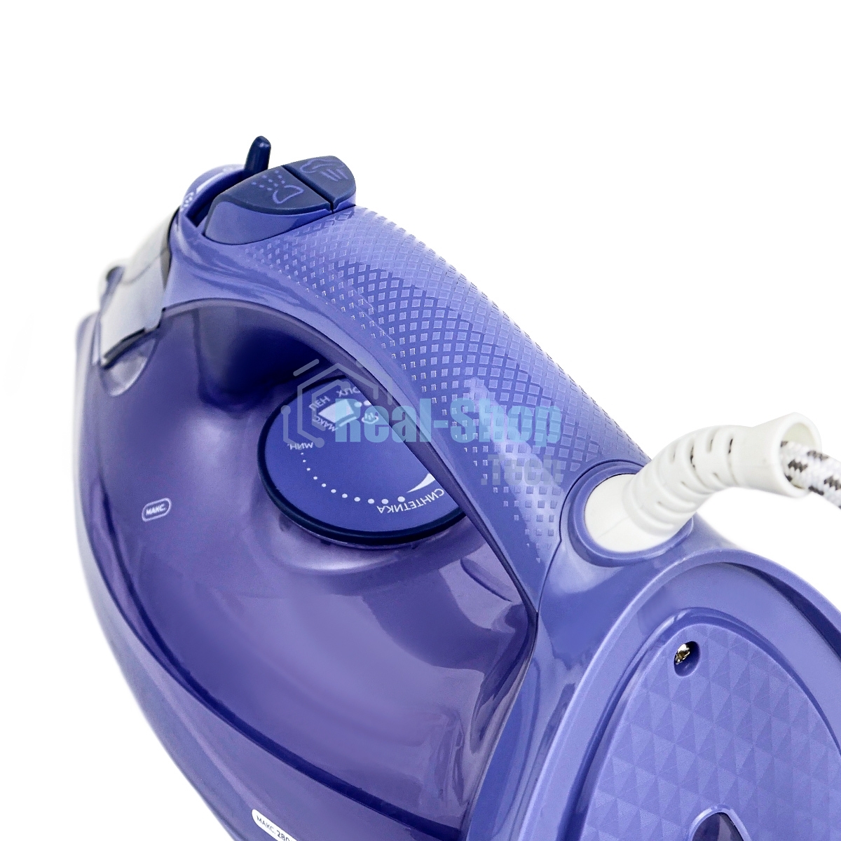 Утюг Centek CT-3300 фиолетовый, 2800 Вт, 60 г/мин, 190 г/мин, 600 мл