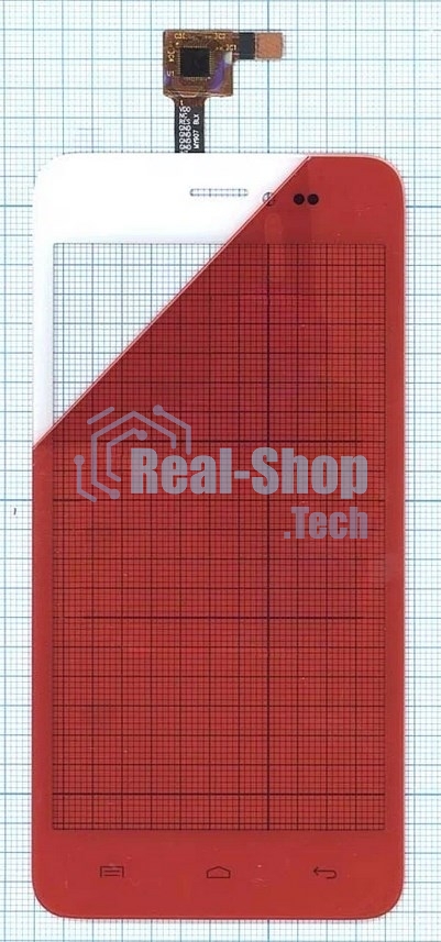 Сенсорное стекло (тачскрин) для Explay Craft, белое