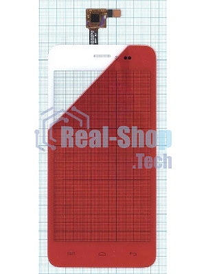 Сенсорное стекло (тачскрин) для Explay Craft, белое