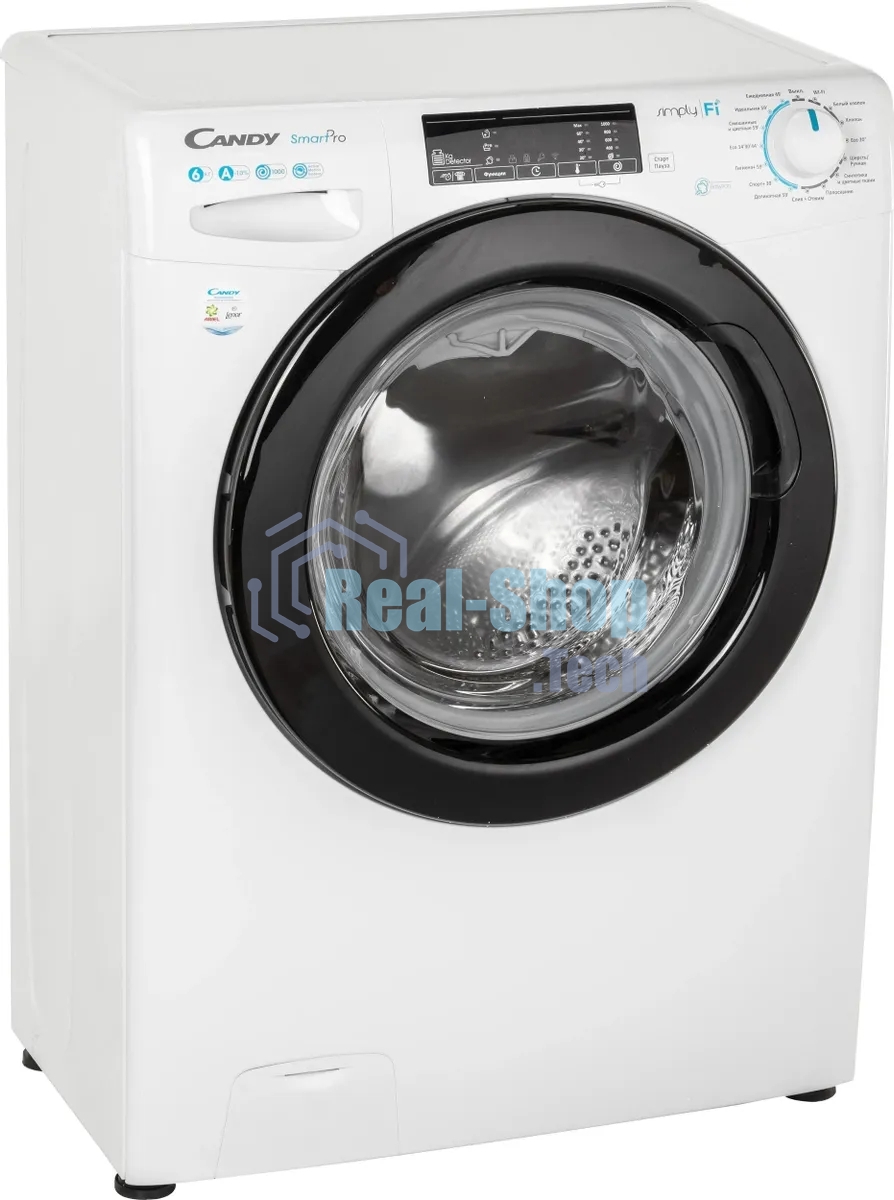 Стиральная машина Candy Smart Pro CSO34 106TB1/2-07 белый, загрузка фронтальная 6 кг, 1000 об/мин., класс: А