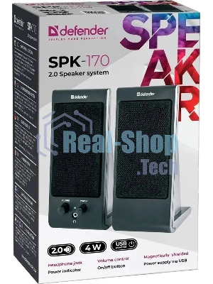 Акустическая система Defender 4W черный SPK-170
