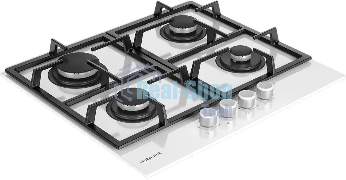 Газовая варочная панель Hotpoint HG 61F/WH, независимая, белый
