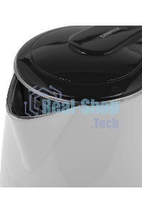 Чайник электрический Centek CT-0025 белый, металл 1.8 л, 2000 Вт, двойные стенки, кнопка вкл. на ручке