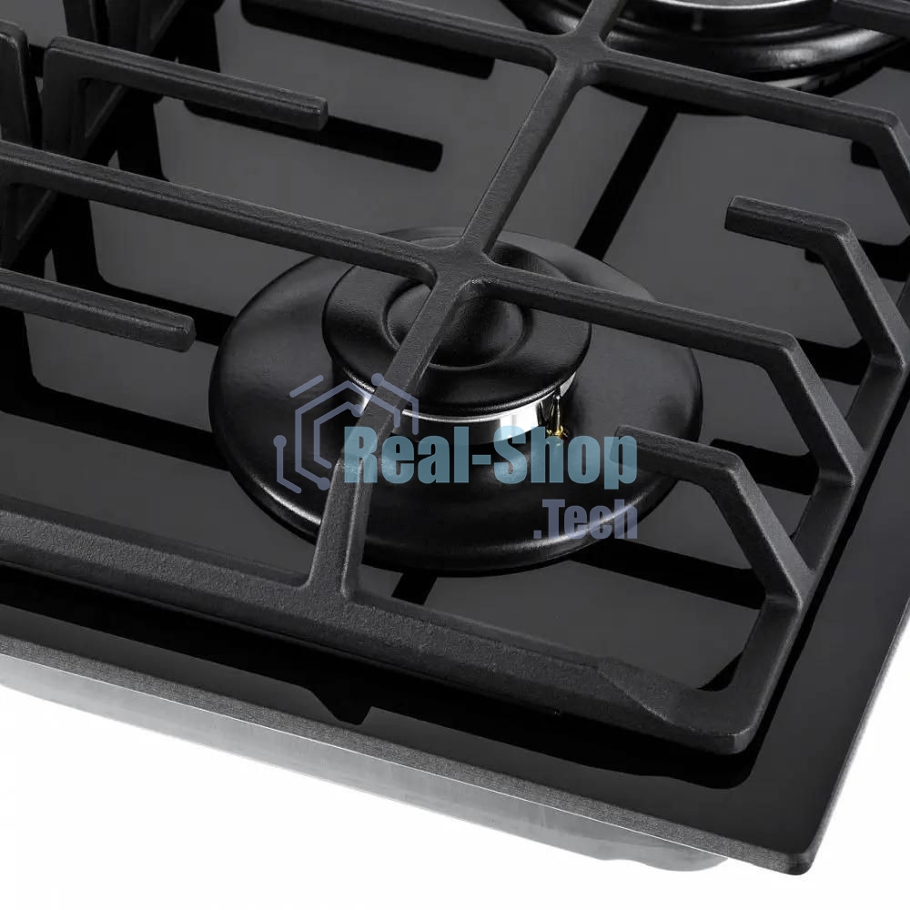 Газовая варочная панель Maunfeld EGHG.64.6CB/G, 4 конфорки, закаленное стекло, черный