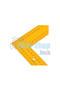 Угольник Denzel стальной, 400 мм х 600 мм, ультрафиолетовая печать (измерительная шкала)