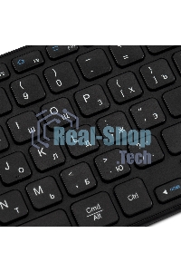 Клавиатура беспроводная Oklick K614W черный USB slim Multimedia Touch (1979327)
