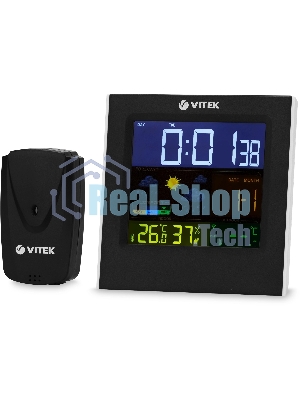 Погодная станция Vitek VT-6411 черный/белый