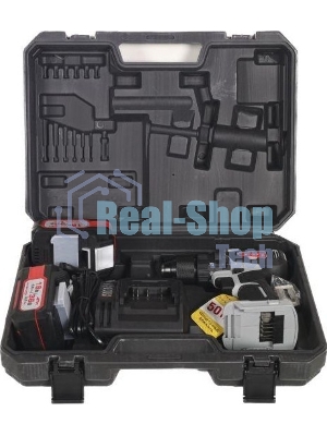 Дрель-шуруповерт ИНТЕРСКОЛ DAU-13/36V 50, 36 В, 2 Ач, 50 Нм, бесщеточный, ударный