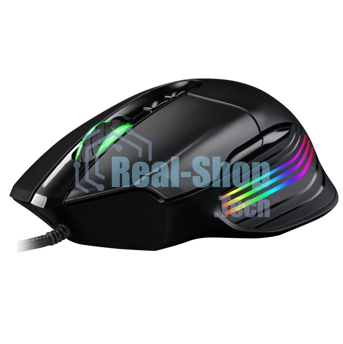 Мышь проводная Jet.A Panteon PS120 черный, 6200 dpi, USB, кнопки - 8