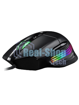 Мышь проводная Jet.A Panteon PS120 черный, 6200 dpi, USB, кнопки - 8