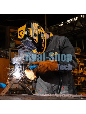 Щиток защитный лицевой (маска сварщика) Denzel F9, см. окно 100x60, Real Color, DIN 4-8/9-13