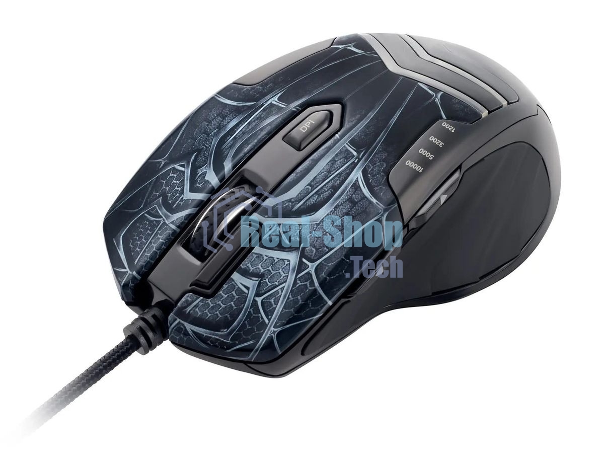 Мышь проводная GMNG XM007 черный/красный, 10000 dpi, USB, кнопки - 7