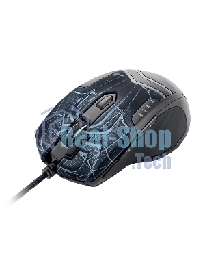 Мышь проводная GMNG XM007 черный/красный, 10000 dpi, USB, кнопки - 7