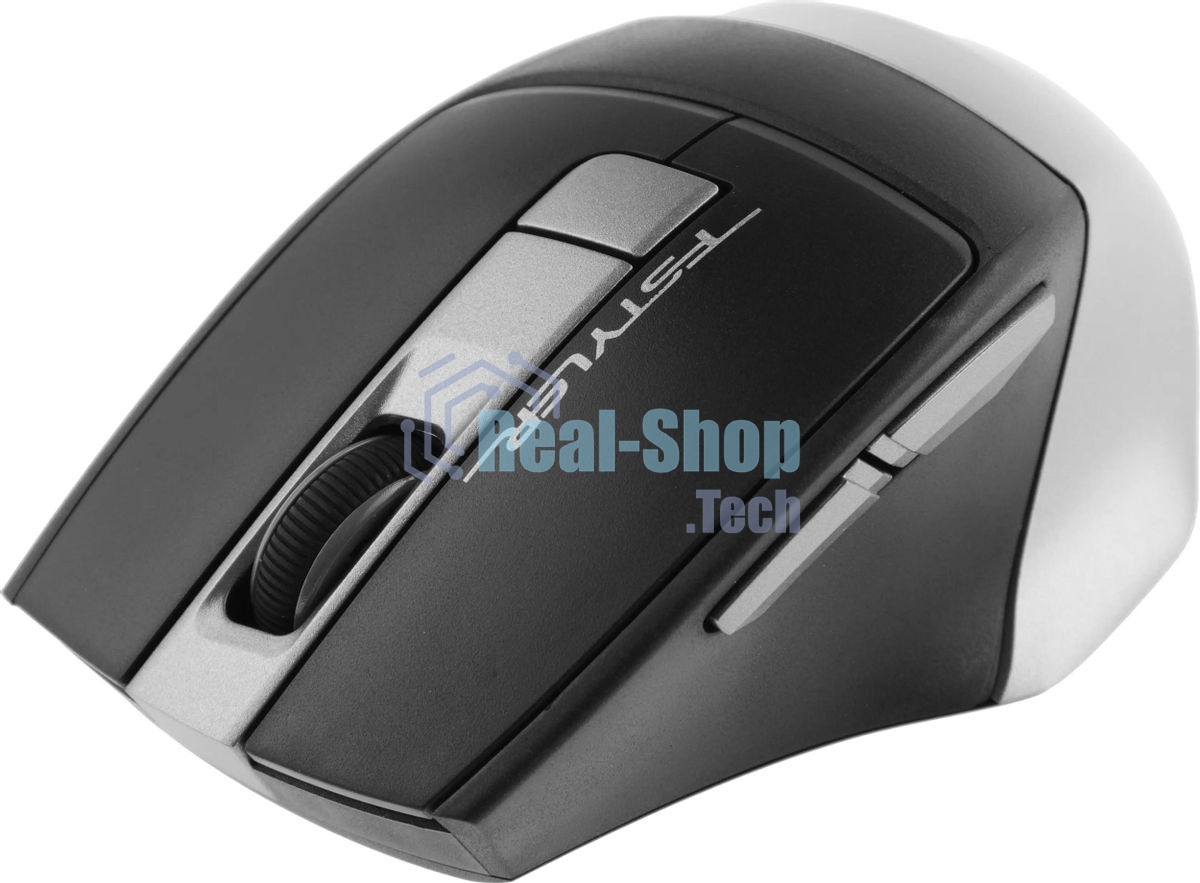 Мышь беспроводная A4Tech Fstyler FG35 серый/черный, 2000 dpi, радиоканал, USB, кнопки - 6