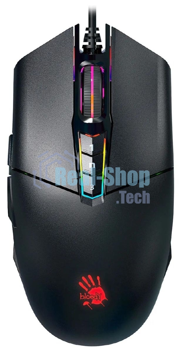 Мышь проводная A4Tech Bloody P91 Pro черный, 16000 dpi, USB, кнопки - 8