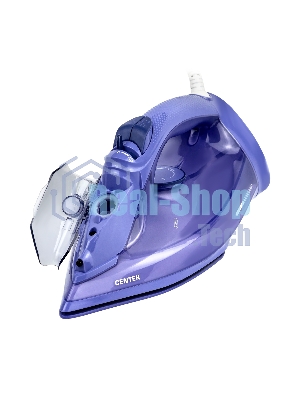 Утюг Centek CT-3300 фиолетовый, 2800 Вт, 60 г/мин, 190 г/мин, 600 мл