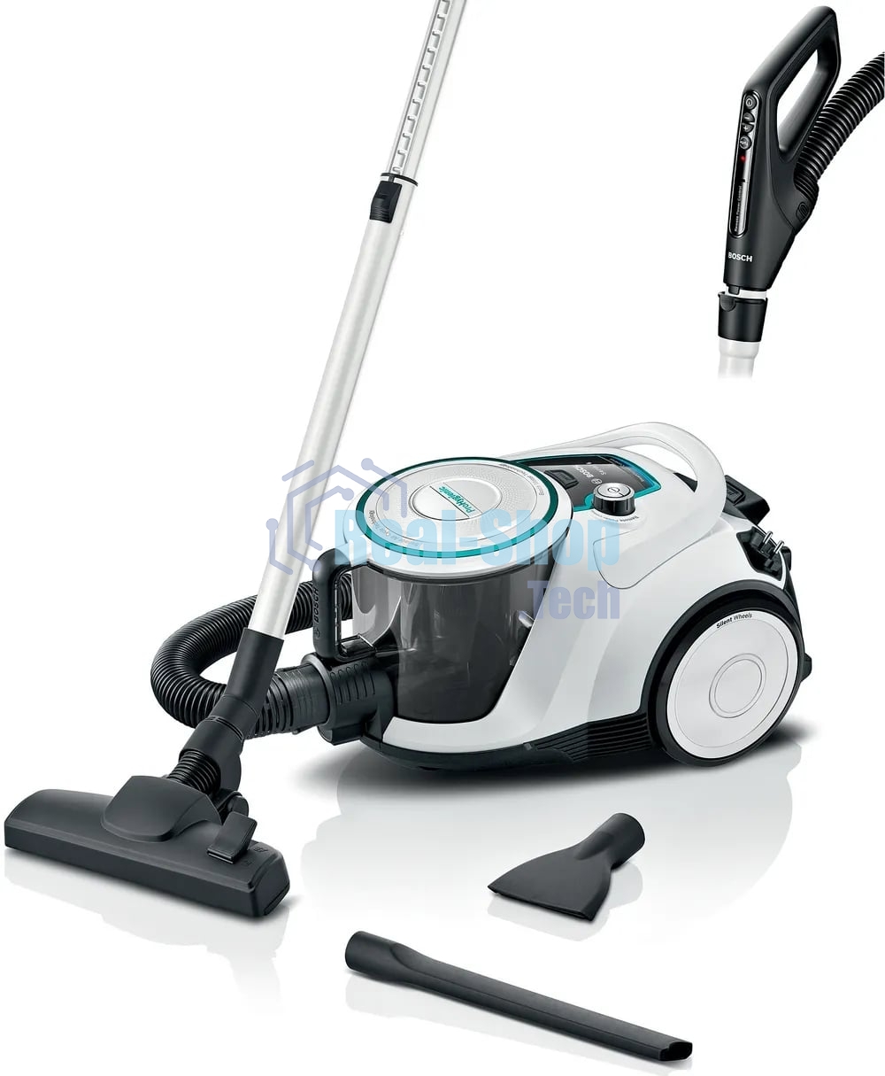 Пылесос Bosch BGS41HYG1 белый, 550 Вт, уборка сухая, пылесборник контейнер, 2.4 л