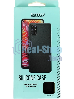 Чехол (клип-кейс) BoraSCO Silicone Case для Samsung Galaxy A02 черный