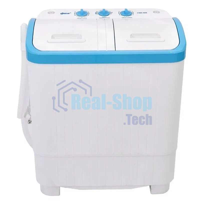 Стиральная машина Фея СМП 40 Н белый/голубой, загрузка вертикальная 4 кг, 1320 об/мин, класс В