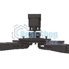 Потолочный комплект для проектора Wize Pro PRXL47A длина штанги 117,7-200,7 см, расстояние между крепежными отверстиями 404 мм,наклон +/-11°,вращение 360°, до 100 кг,черный