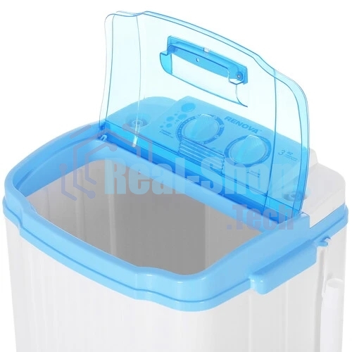 Стиральная машина Renova WS-30T/ЕТ белая, загрузка вертикальная 3кг, класс: D