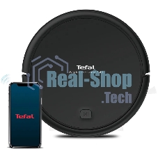 Робот-пылесос Tefal RG7365WH черный, 2500 мАч Li-Ion, уборка суxая/влажная, пылесборник контейнер 0.44 л