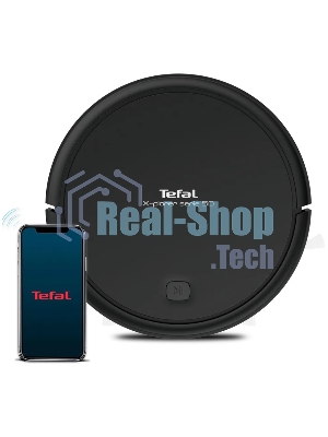 Робот-пылесос Tefal RG7365WH черный, 2500 мАч Li-Ion, уборка суxая/влажная, пылесборник контейнер 0.44 л