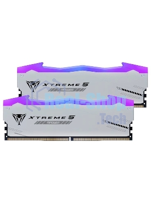 Оперативная память Patriot Viper Xtreme 5, DDR5, 32Gb (2x16Gb), 6400MHz, CL32, DIMM, с радиаторами, RGb, серебристый