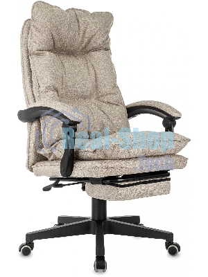 Кресло руководителя Бюрократ CH-820MSG-F бежевый 38-402 крестов. пластик подст. для ног