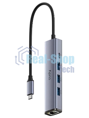 USB-концентратор CUDY 5-IN-1 USB Hub with GbE