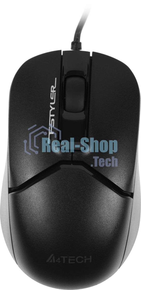 Мышь проводная A4Tech Fstyler FM12S черный, 1200 dpi, USB, кнопки - 3
