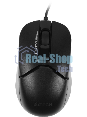 Мышь проводная A4Tech Fstyler FM12S черный, 1200 dpi, USB, кнопки - 3