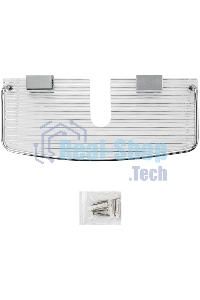 Полка для принадлежностей прямая BRIMIX 14101, для душевых стоек, с бортиком, антивандальная, из оргстекла