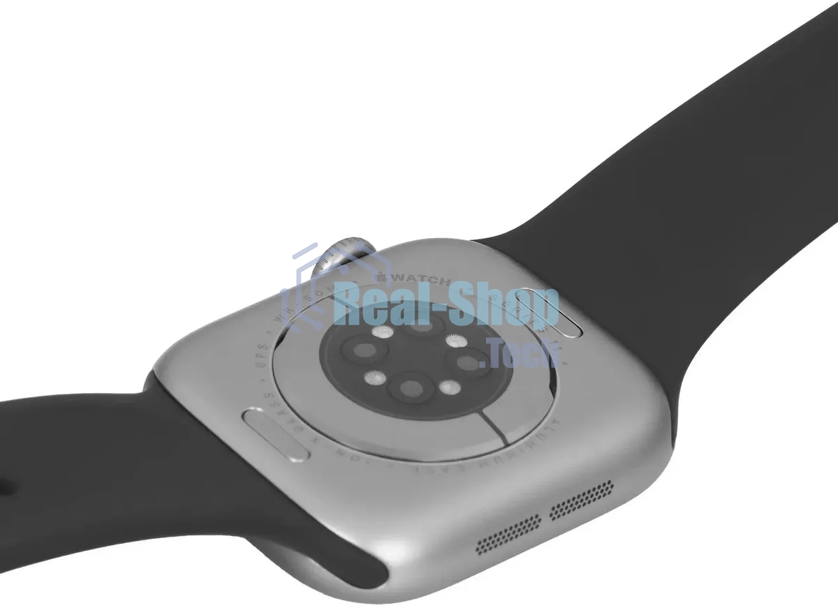 Умные часы Apple Watch Series 11 A3333 46мм OLED корп.серый космос Sport Band рем.черный разм.брасл.:S/M (MEV04LW/A)