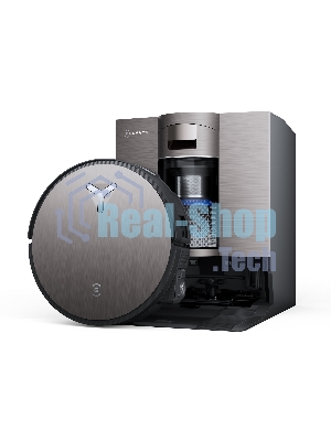 Робот-пылесос Ecovacs Deebot X11 OmniCyclone черный/коричневый, 6400 мА*ч Li-Ion, уборка сухая/влажная, пылесборник контейнер 0.22 л
