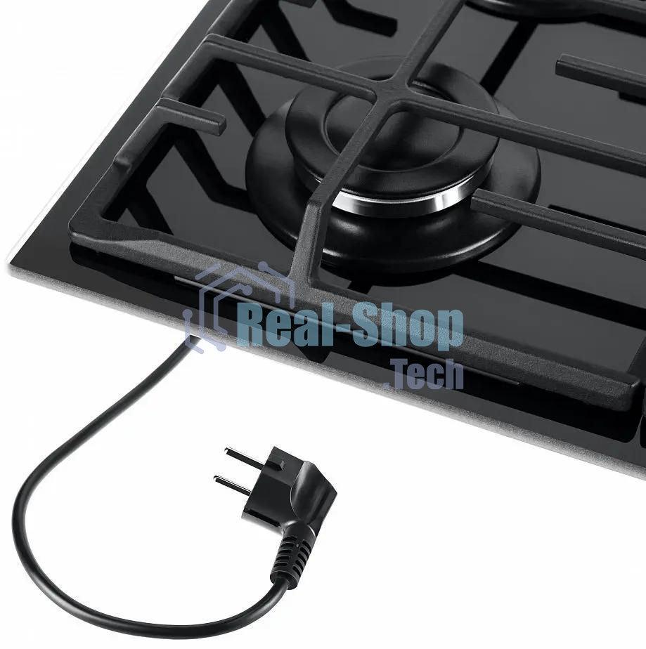 Газовая варочная панель Maunfeld EGHG.64.6CB/G, 4 конфорки, закаленное стекло, черный