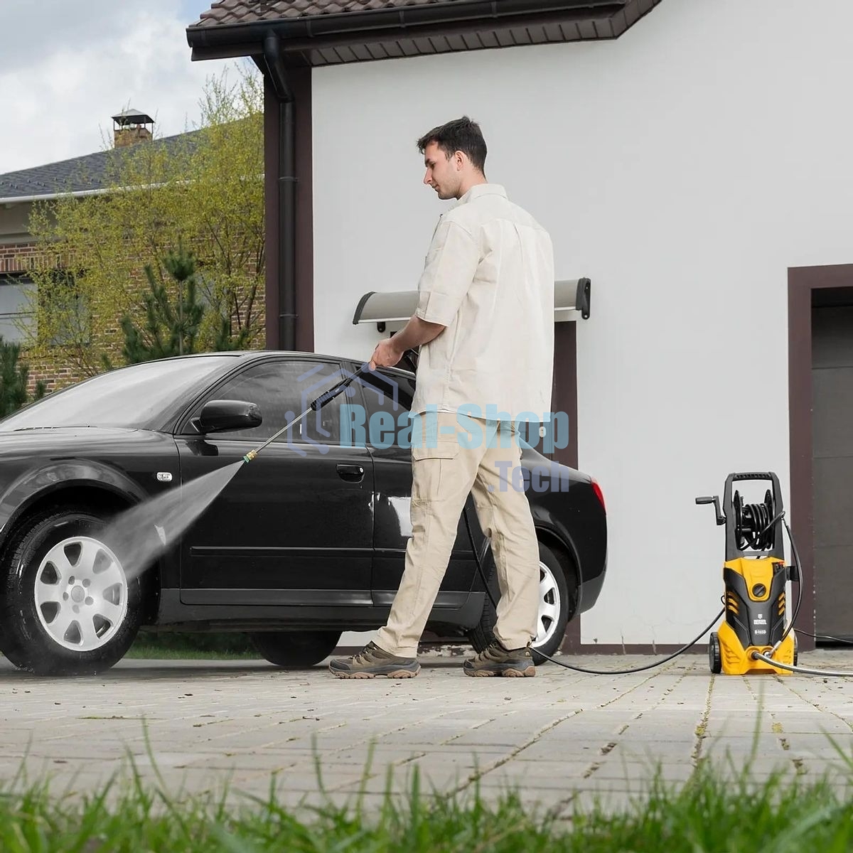 Моечная машина высокого давления Denzel R-165D, 2200 Вт, 165 бар, 58235