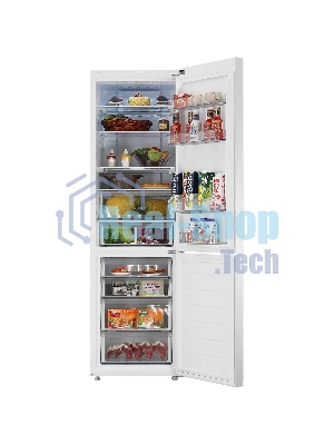 Холодильник Haier C4F640CGWGU1 белый двухкамерный 285/115л морозилка снизу, No Frost