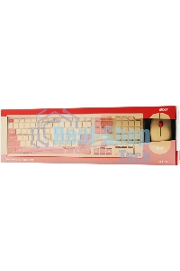 Комплект клавиатура + мышь Acer OCC205 беспроводной USB, 1200 dpi, розовый/бежевый