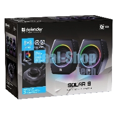 Акустическая 2.0 система Defender Solar 9 10Вт, BT/Light питание от USB