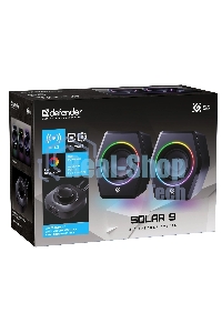 Акустическая 2.0 система Defender Solar 9 10Вт, BT/Light питание от USB