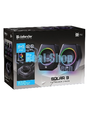 Акустическая 2.0 система Defender Solar 9 10Вт, BT/Light питание от USB