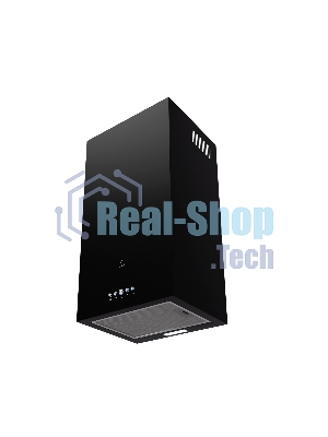 Вытяжка островная LEX Mono 400 черная, 40 см, 850 куб. м/ч, 50 дБ